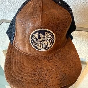 Vintage Brown and Black Trucker Hat